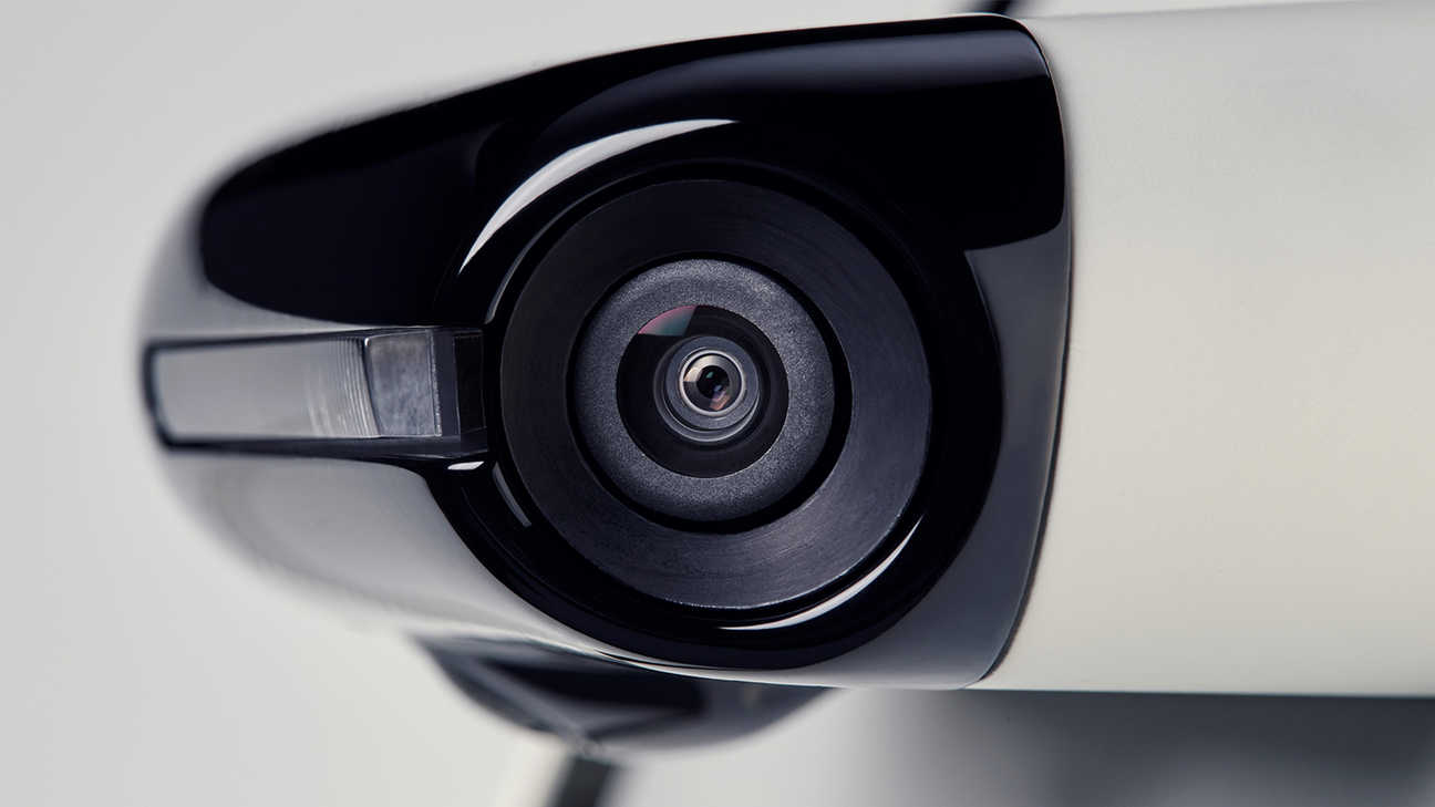 Close up of Side Camera Mirror System.