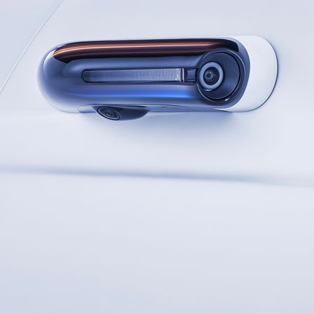 Detailný záber na vozidlo Honda e.