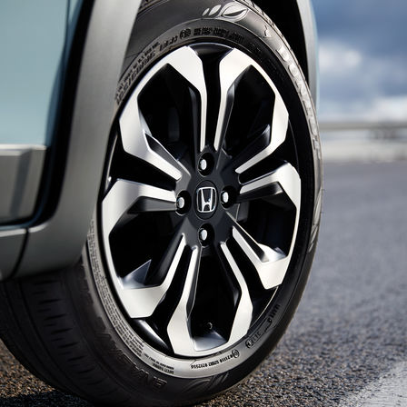 Detailný záber na koleso modelu Honda Jazz