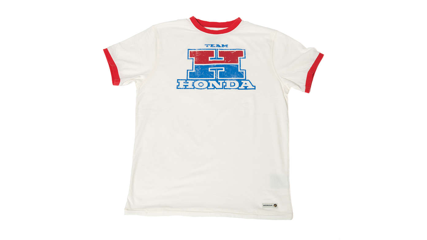 Biele tričko tímu Honda