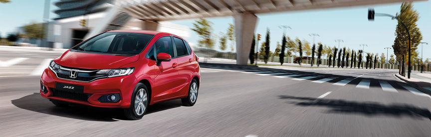 Jazz exterior, on road.